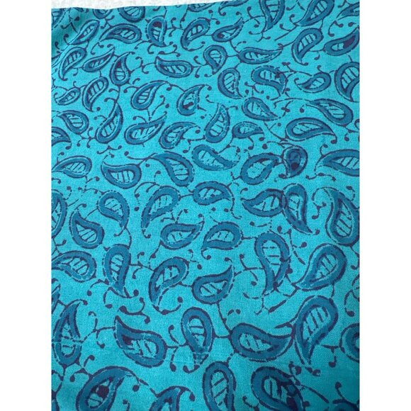 Handloom Batik Paisley-Print Cotton Fat Quarter 18x22" For Sewing & Crafts - Picture 1 of 7